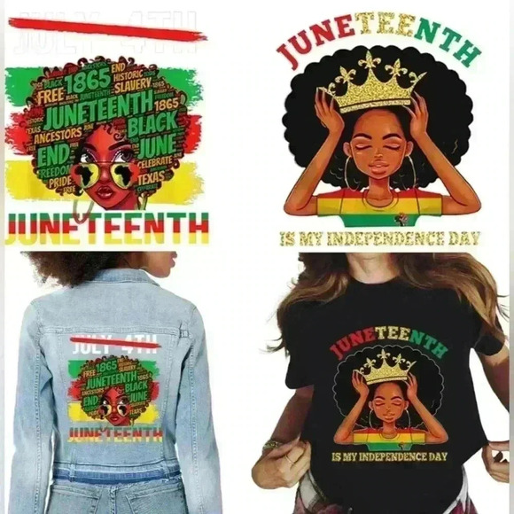 8SetsW/8Pc’s (64Sheets)Juneteenth Iron On Heat Transfer Clothing Decorations NEW - Picture 6 of 15